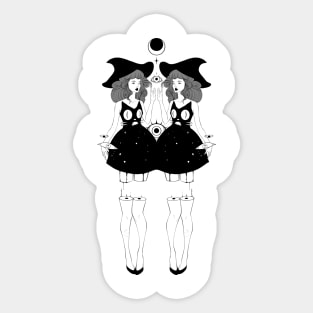 Witch Art, Whimsigothic Art Sticker